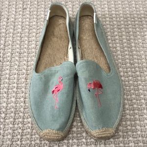 New Soludos Flamingo Espadrilles, Size 10